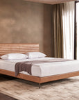 Sable Leather Bed