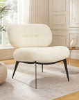 Sherdil Boucle Chair - White