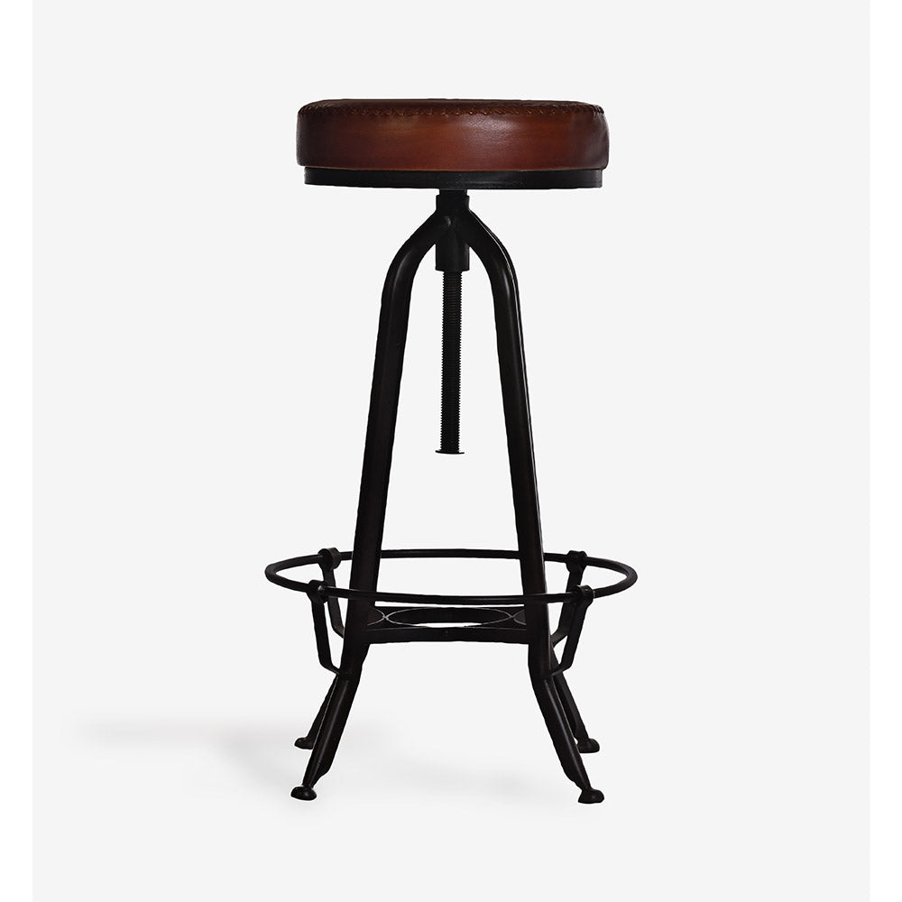 Valoréa Jewel Leather Bar Stool Chair