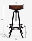 Valoréa Jewel Leather Bar Chair