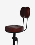 Sylvara Hanz Leather Bar Chair