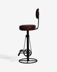 Sylvara Hanz Leather Bar Chair