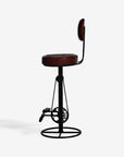 Sylvara Hanz Leather Bar Chair