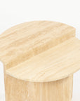 Travertine Marble Vyine Accent Table