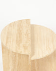 Travertine Marble Vyine Accent Table