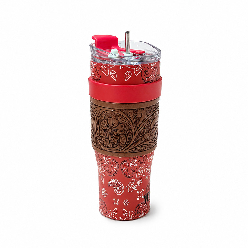 Wide Wyoming Tumbler In Red