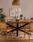 Avrelle Jewel 6 Seater Dining Table - Brown