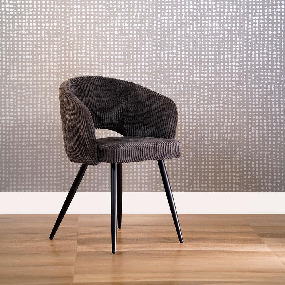 Iron Leaf Dining Chair - Grey