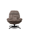 Hoopie Velvet Chair with ottoman