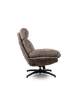 Hoopie Velvet Chair with ottoman