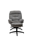 Allman Boucle Chair with ottoman