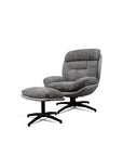 Allman Boucle Chair with ottoman