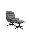 Allman Boucle Chair with ottoman