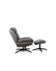 Allman Boucle Chair with ottoman