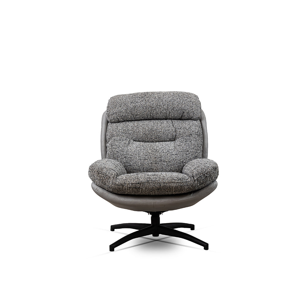 Allman Boucle Chair with ottoman