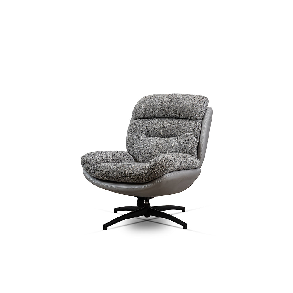 Allman Boucle Chair with ottoman