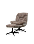 Bob Segar Boucle Chair with ottoman