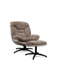 Bob Segar Boucle Chair with ottoman