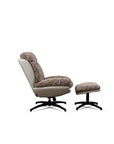 Bob Segar Boucle Chair with ottoman