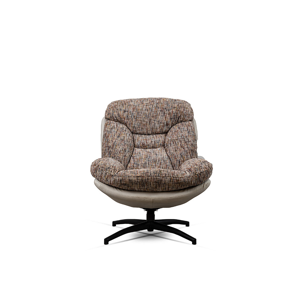 Bob Segar Boucle Chair with ottoman