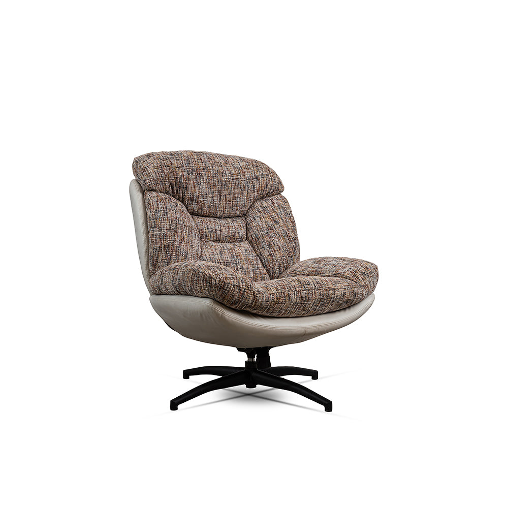 Bob Segar Boucle Chair with ottoman