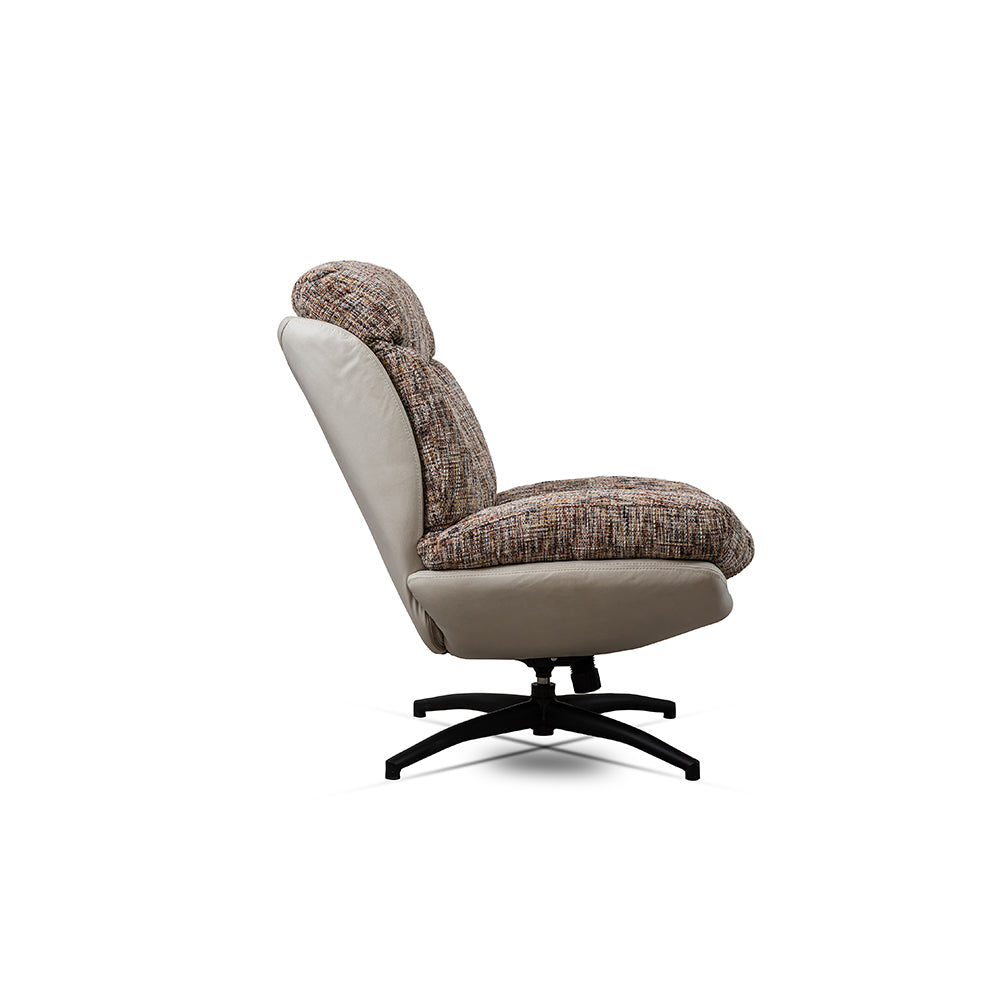 Bob Segar Boucle Chair with ottoman