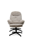 Nimbus Boucle Chair with ottoman