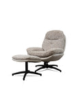 Nimbus Boucle Chair with ottoman