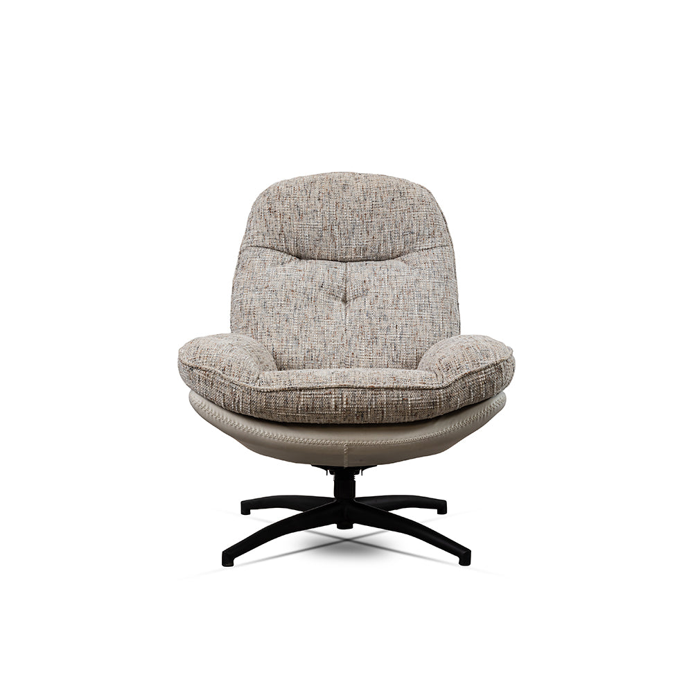 Nimbus Boucle Chair with ottoman