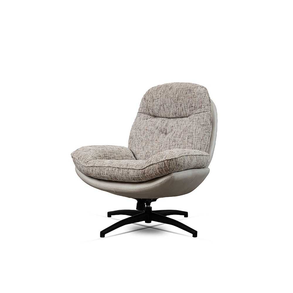 Nimbus Boucle Chair with ottoman