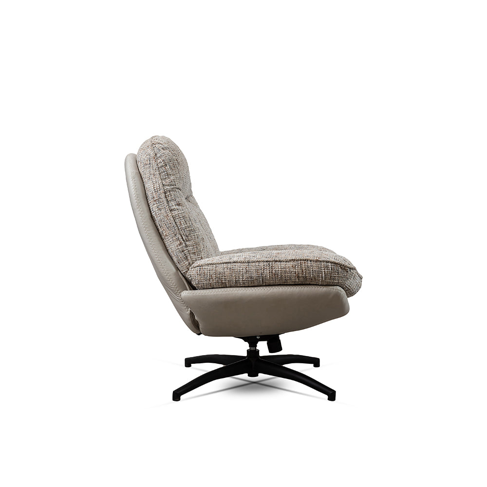 Nimbus Boucle Chair with ottoman
