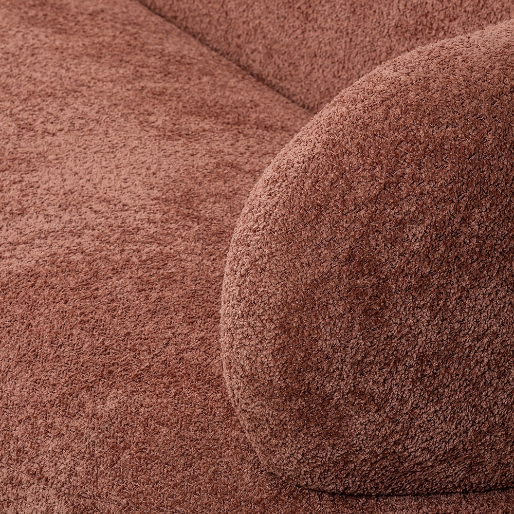 Cedar Crest Charm 3 Seater Sofa - Rose Brown