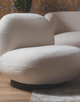 Eden End Swivel Sofa - White