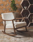 Margaret Wooden Rocking Chair - White