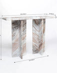 Guapo Butterscotch Marble Console Table