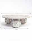 Bejoy Butterscotch Marble Coffee Table