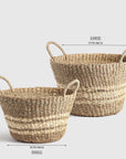 Athena Seagrass Basket set of 2
