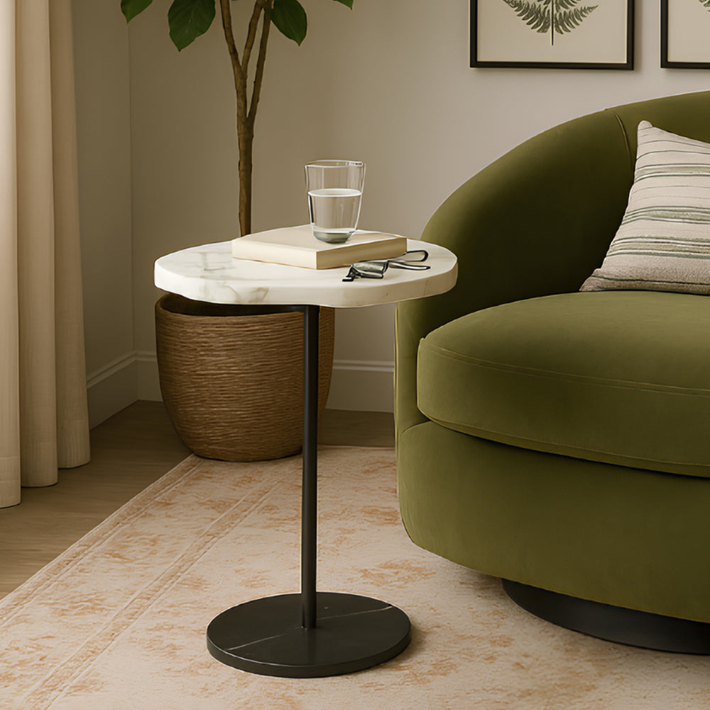 Chasy Marbel Accent Table
