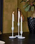 Onyx Glow Aluminium Candle Holder- Set of 3