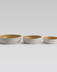 Sahaya Bamboo Bowls White set of 3