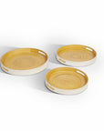 Flo Bamboo Trays Set of 3 White - Living Shapes