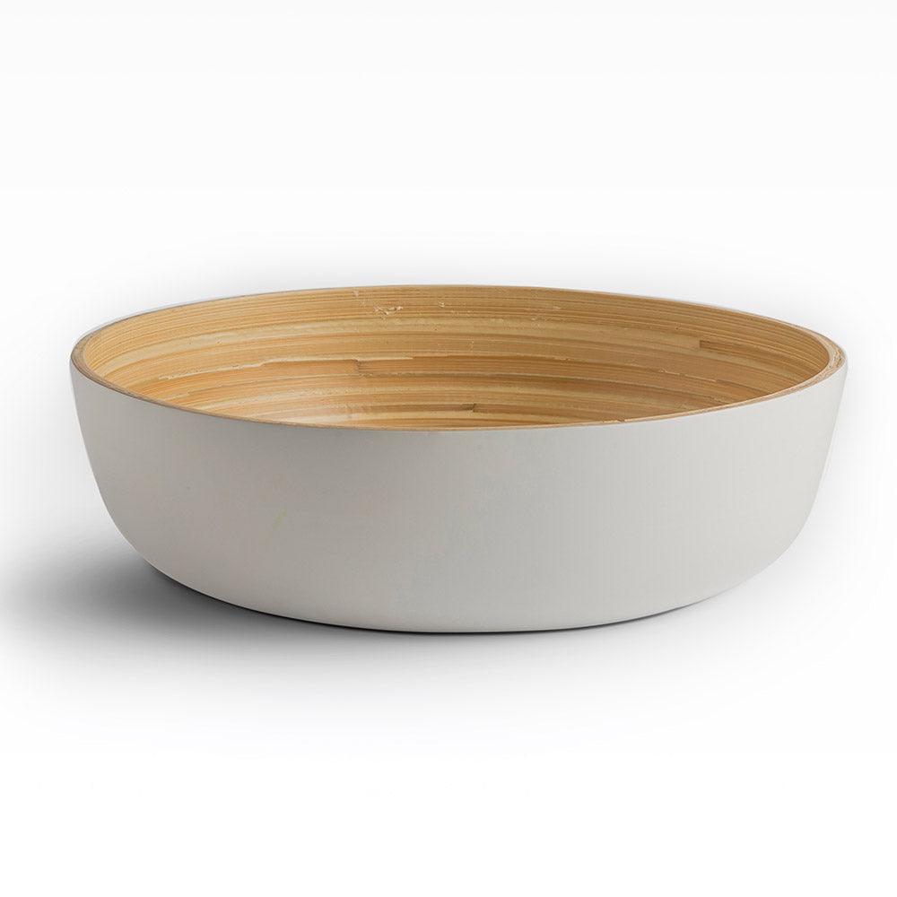 Shekaina Bamboo Bowls White set of 3 - set of 3