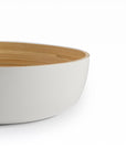 Shekaina Bamboo Bowls White set of 3 - Living Shapes