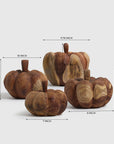 Cinderella Pumpkin Wood set of 4