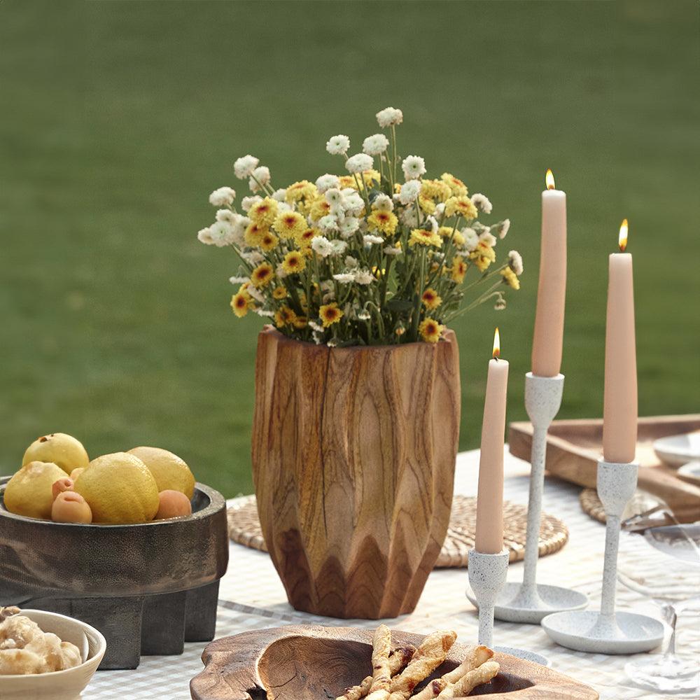 Linda Wood Vase - Living Shapes