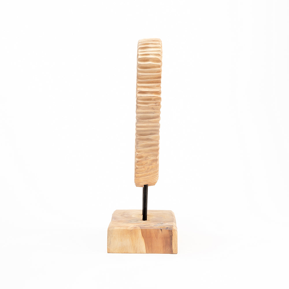 Sunny Round Wood Console