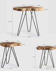 Nori Table Wood set of 3