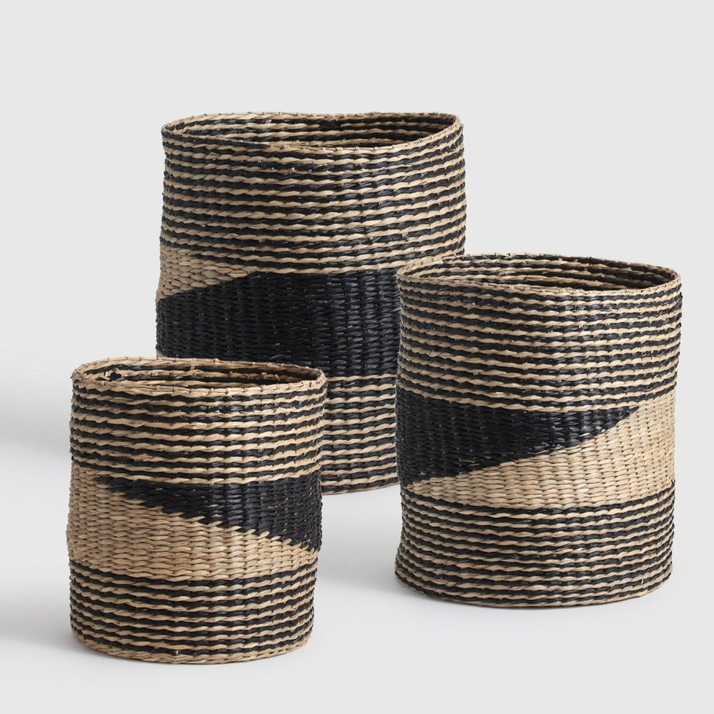 Mulan Seagrass Basket set of 3 - Living Shapes