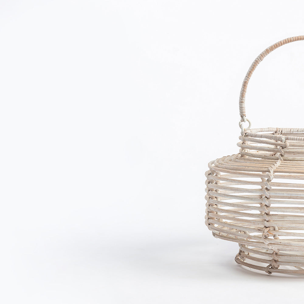 Rose Rattan Lantern