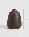 Brown Layla Iron Vase